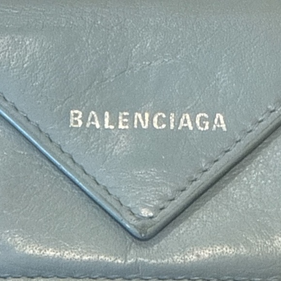 Balenciaga Papier Mini Wallet in Blue - Picture 3 of 10